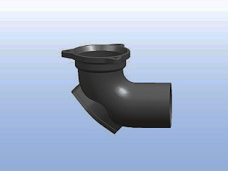 A型90度带门弯头