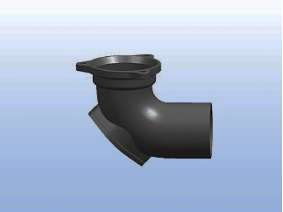 A型90度带门弯头