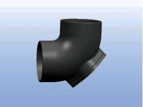 W型90度带门弯头